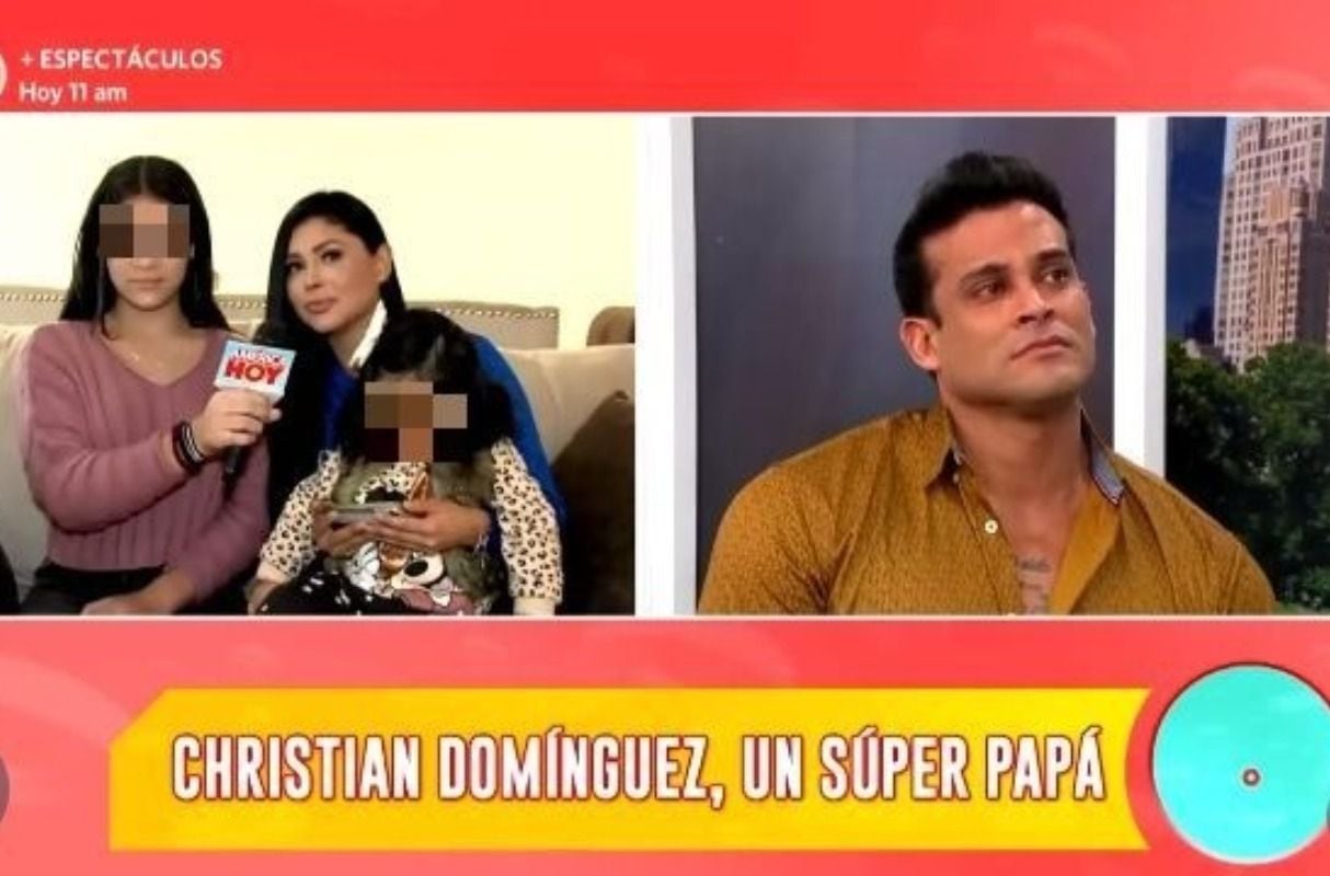 Christian Domínguez no pudo contener la emoción tras sorpresa de su familia en “América Hoy”