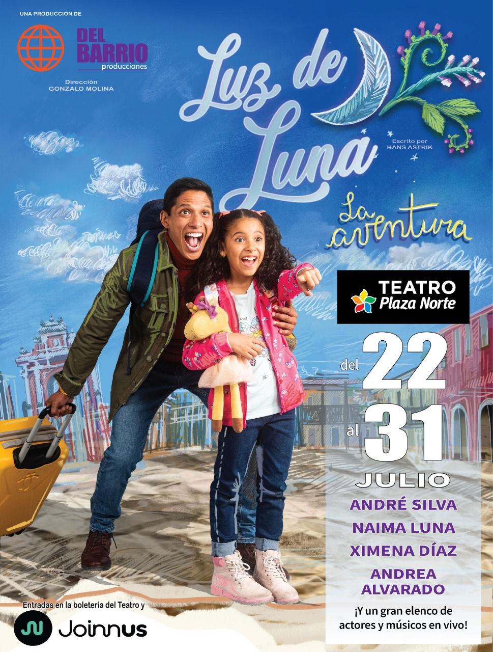 La obra "Luz de Luna: La Aventura" se llevará a cabo en el Teatro Plaza Norte desde el 22 de julio. (Foto: Joinnus)