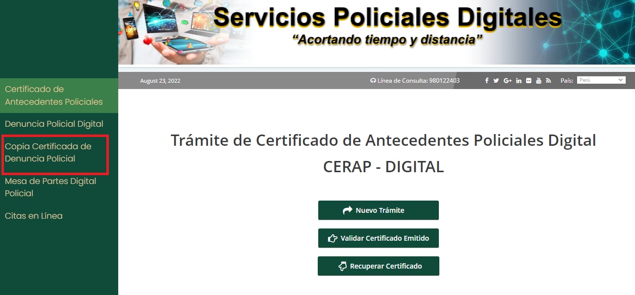 Conoce Aqu C Mo Tramitar Tu Copia Certificada Digital De Denuncia Policial V A Web