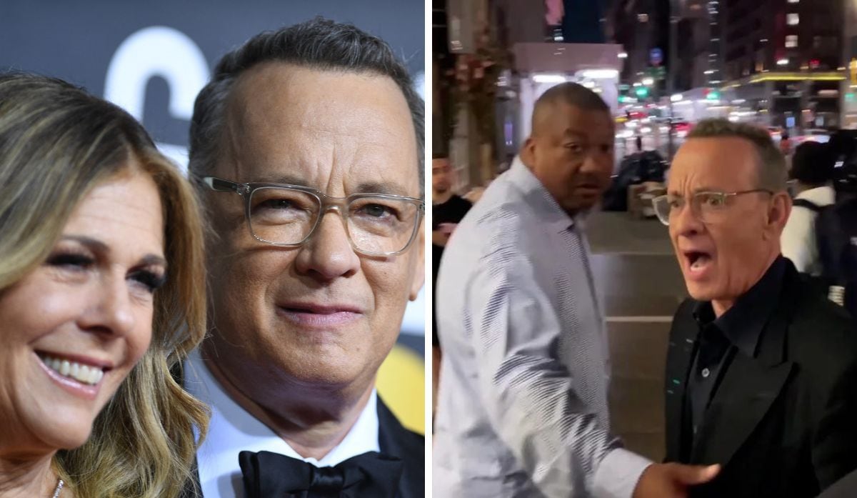 Tom Hanks estalla contra seguidores que casi derriban a su esposa Rita Wilson | VIDEO