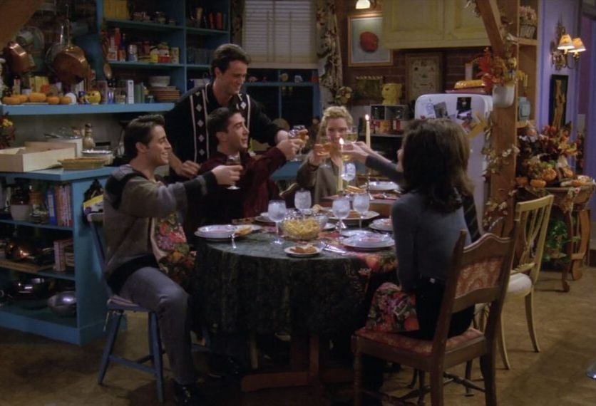 El primer episodio de Acción de Gracias de "Friends" marca un precedente para el grupo y el inicio de una tradición. (Foto: HBO Max)