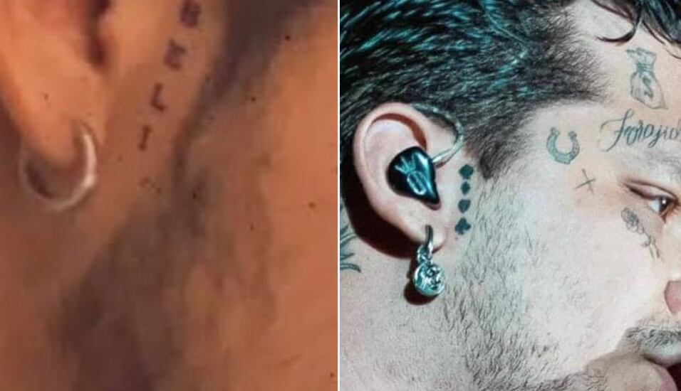 Christian Nodal borró el tatuaje de Belinda (Christian Nodal / Instagram)