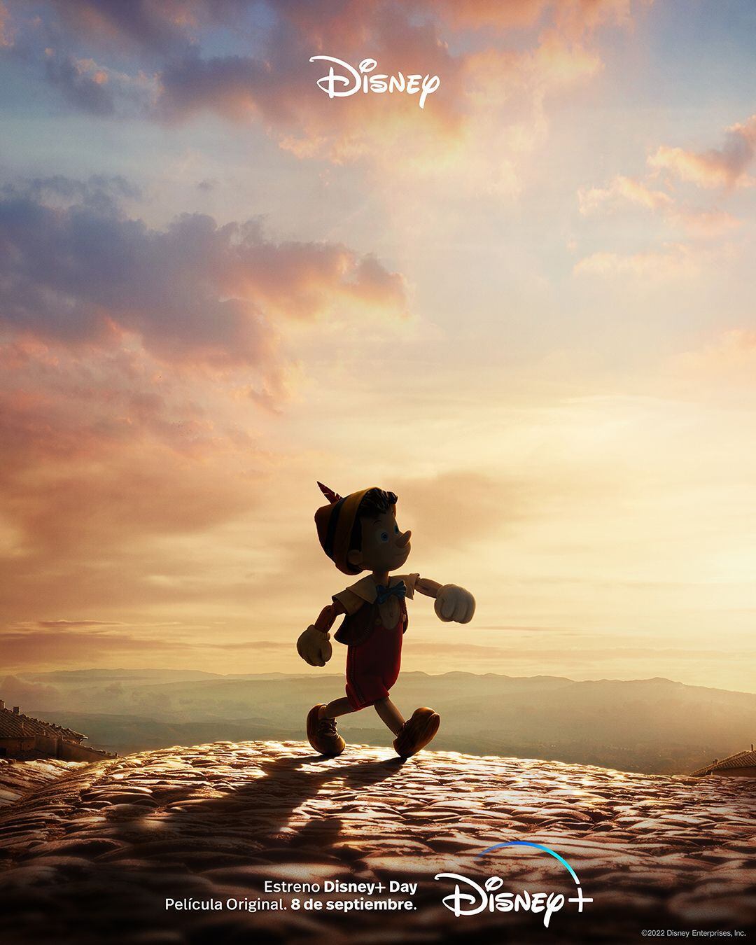 La película de "Pinocho" estará disponible el próximo 8 de septiembre a través de Disney+. (Foto: @disneyplusla)