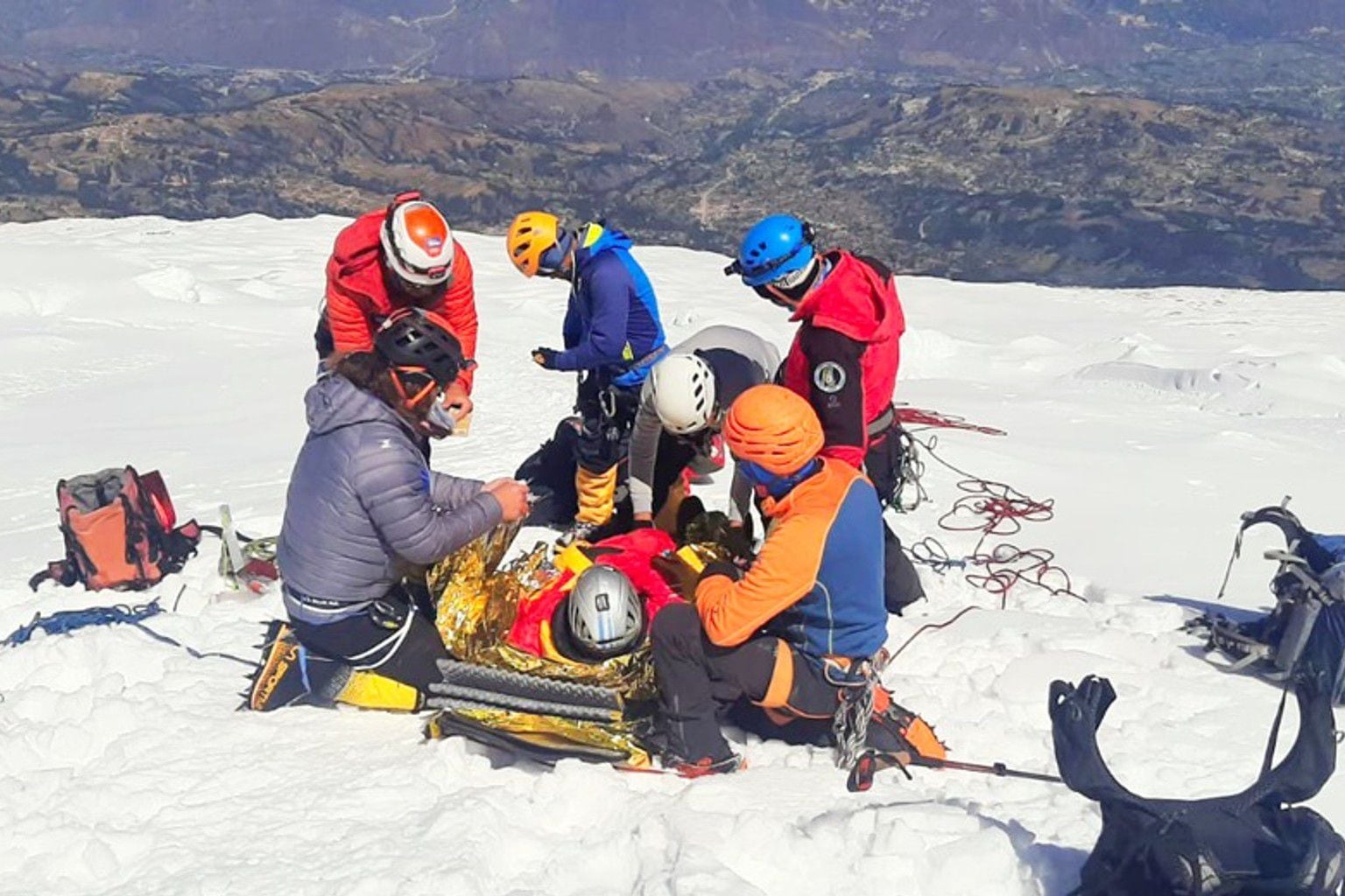 Nevado Huascarán: alud de nieve deja dos montañistas polacos heridos | FOTOS