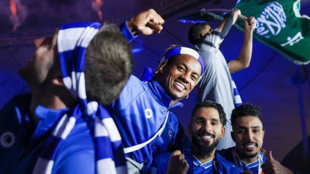 André Carrillo hace alusión a la remontada de Al Hilal para conquistar el título de la liga saudí | FOTO